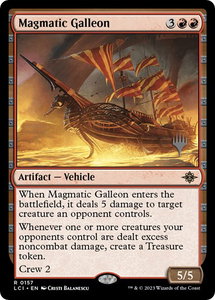 Magmatic Galleon - Promo Pack: The Lost Caverns of Ixalan (PPLCI) #157p - Rare Magic: The Gathering Trading Card