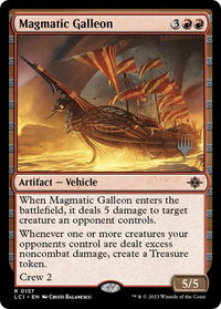 Magmatic Galleon - Promo Pack: The Lost Caverns of Ixalan (PPLCI) #157p - Rare Magic: The Gathering Trading Card