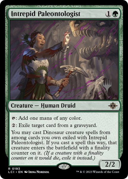 Intrepid Paleontologist trading card from Promo Pack: The Lost Caverns of Ixalan Intrepid Paleontologist - Promo Pack: The Lost Caverns of Ixalan Magic: The Gathering trading card