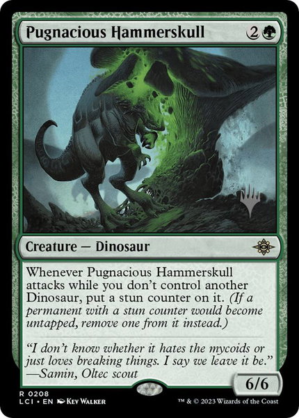 Pugnacious Hammerskull trading card from Promo Pack: The Lost Caverns of Ixalan Pugnacious Hammerskull - Promo Pack: The Lost Caverns of Ixalan Magic: The Gathering trading card