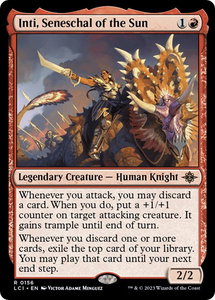 Inti, Seneschal of the Sun - Promo Pack: The Lost Caverns of Ixalan (PPLCI) #156p - Rare Magic: The Gathering Trading Card