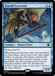Kitesail Larcenist - Promo Pack: The Lost Caverns of Ixalan (PPLCI) #61p - Rare Magic: The Gathering Trading Card
