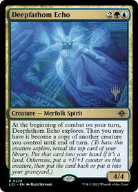 Deepfathom Echo - Promo Pack: The Lost Caverns of Ixalan (PPLCI) #228p - Rare Magic: The Gathering Trading Card