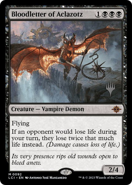 Bloodletter of Aclazotz - Promo Pack: The Lost Caverns of Ixalan Magic: The Gathering trading card