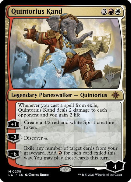 Quintorius Kand trading card from Promo Pack: The Lost Caverns of Ixalan Quintorius Kand - Promo Pack: The Lost Caverns of Ixalan Magic: The Gathering trading card