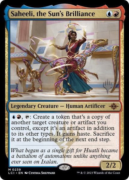Saheeli, the Sun's Brilliance - Promo Pack: The Lost Caverns of Ixalan Magic: The Gathering trading card