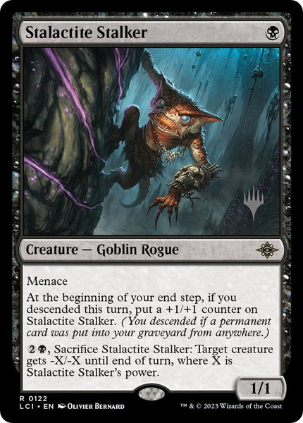 Stalactite Stalker trading card from Promo Pack: The Lost Caverns of Ixalan Stalactite Stalker - Promo Pack: The Lost Caverns of Ixalan Magic: The Gathering trading card