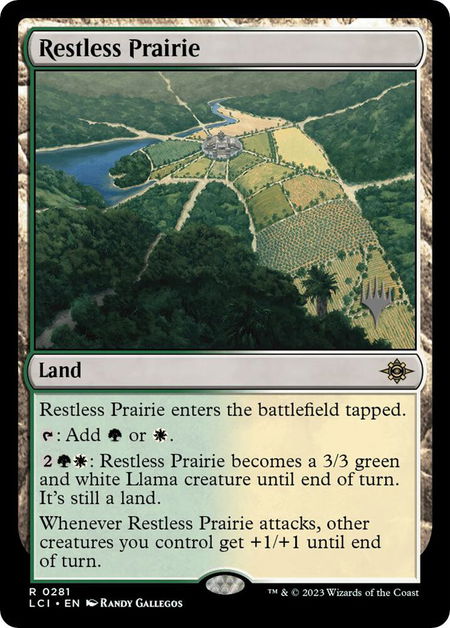Restless Prairie - Promo Pack: The Lost Caverns of Ixalan Magic: The Gathering trading card