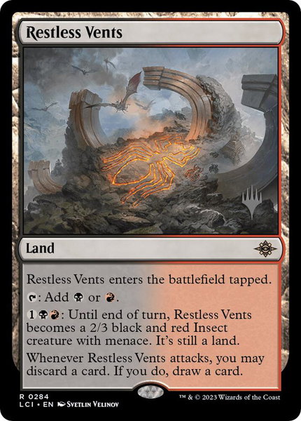 Restless Vents trading card from Promo Pack: The Lost Caverns of Ixalan Restless Vents - Promo Pack: The Lost Caverns of Ixalan Magic: The Gathering trading card