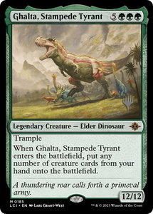 Ghalta, Stampede Tyrant - Promo Pack: The Lost Caverns of Ixalan (PPLCI) #185p - Mythic Rare Magic: The Gathering Trading Card