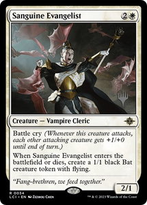 Sanguine Evangelist - Promo Pack: The Lost Caverns of Ixalan (PPLCI) #34p - Rare Magic: The Gathering Trading Card