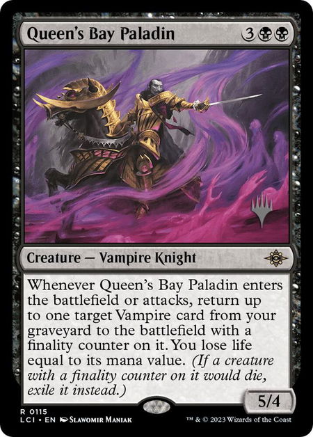 Queen's Bay Paladin - Promo Pack: The Lost Caverns of Ixalan Magic: The Gathering trading card