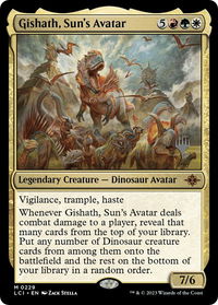Gishath, Sun's Avatar - Promo Pack: The Lost Caverns of Ixalan (PPLCI) #229p - Mythic Magic: The Gathering Trading Card