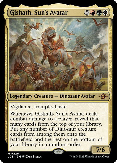 Gishath, Sun's Avatar - Promo Pack: The Lost Caverns of Ixalan Magic: The Gathering trading card