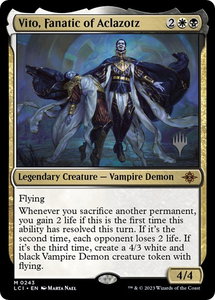 Vito, Fanatic of Aclazotz - Promo Pack: The Lost Caverns of Ixalan (PPLCI) #243p - Mythic Rare Magic: The Gathering Trading Card