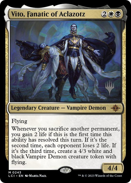 Vito, Fanatic of Aclazotz - Promo Pack: The Lost Caverns of Ixalan Magic: The Gathering trading card