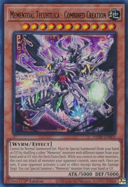 Mementoal Tecuhtlica - Combined Creation - Valiant Smashers YuGiOh trading card