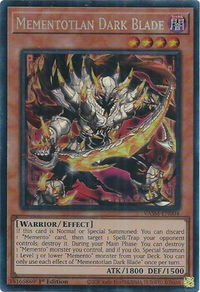 Mementotlan Dark Blade (CR) - Valiant Smashers (VASM) #VASM-EN004 - Collector's Rare YuGiOh Trading Card