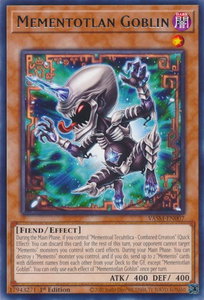Mementotlan Goblin - Valiant Smashers (VASM) #VASM-EN007 - Rare YuGiOh Trading Card