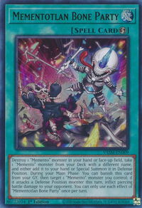 Mementotlan Bone Party - Valiant Smashers (VASM) #VASM-EN009 - Ultra Rare YuGiOh Trading Card