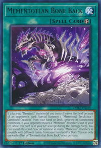 Mementotlan Bone Back - Valiant Smashers (VASM) #VASM-EN010 - Rare YuGiOh Trading Card