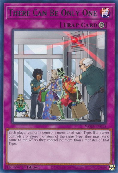 There Can Be Only One trading card from Valiant Smashers There Can Be Only One - Valiant Smashers YuGiOh trading card