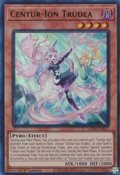 Centur-Ion Trudea trading card from Valiant Smashers Centur-Ion Trudea - Valiant Smashers YuGiOh trading card