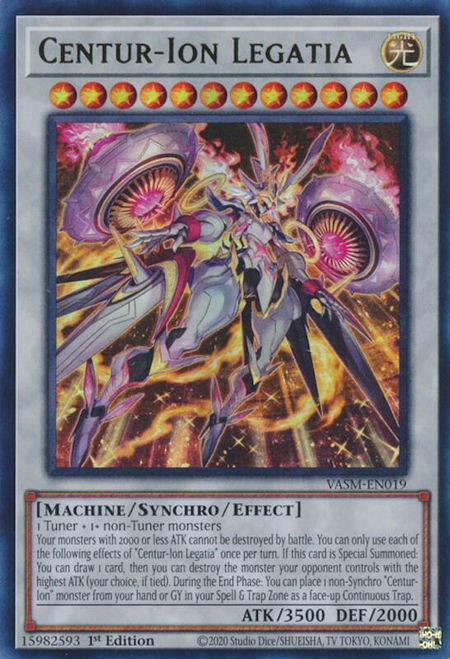 Centur-Ion Legatia - Valiant Smashers YuGiOh trading card