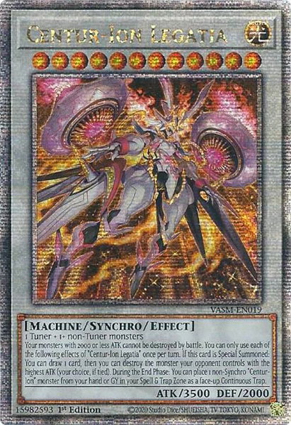 Centur-Ion Legatia (Quarter Century Secret Rare) - Valiant Smashers YuGiOh trading card