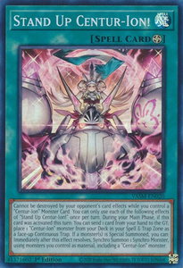 Stand Up Centur-Ion! - Valiant Smashers (VASM) #VASM-EN020 - Super Rare YuGiOh Trading Card