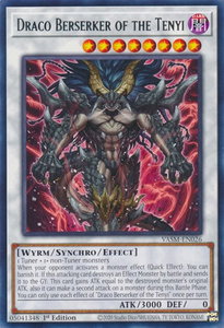 Draco Berserker of the Tenyi - Valiant Smashers (VASM) #VASM-EN026 - Rare YuGiOh Trading Card