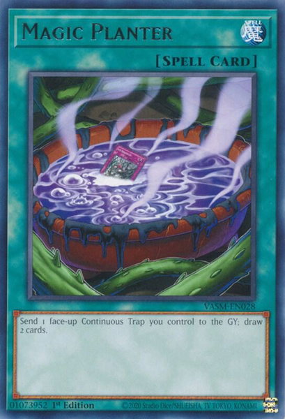 Magic Planter trading card from Valiant Smashers Magic Planter - Valiant Smashers YuGiOh trading card