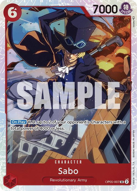 Sabo (007) trading card from Awakening of the New Era Sabo (007) - Awakening of the New Era One Piece trading card