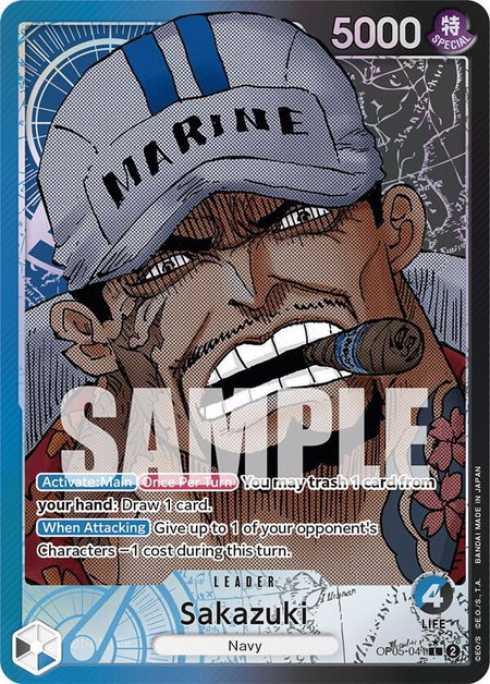 Sakazuki (Alternate Art) - Awakening of the New Era One Piece trading card