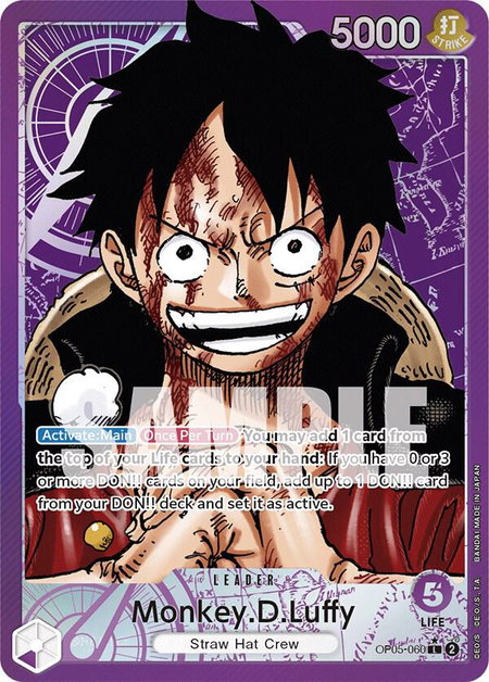 Monkey.D.Luffy (060) (Alternate Art) - Awakening of the New Era One Piece trading card