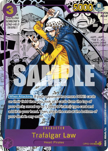 Trafalgar Law (069) (Alternate Art) (Manga) - Awakening of the New Era One Piece trading card