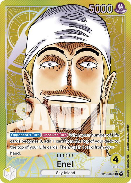 Enel (098) (Alternate Art) - Awakening of the New Era One Piece trading card
