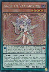 Angello Vaalmonica (CR) - Valiant Smashers (VASM) #VASM-EN031 - Collector's Rare YuGiOh Trading Card