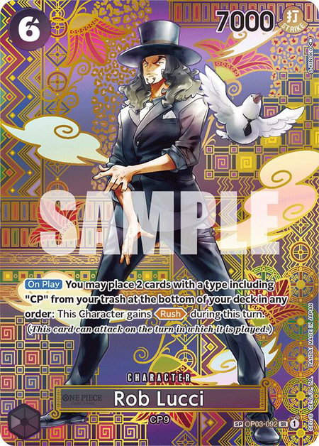 Rob Lucci (092) (SP) - Awakening of the New Era One Piece trading card