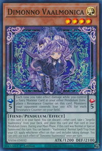 Dimonno Vaalmonica - Valiant Smashers (VASM) #VASM-EN032 - Super Rare YuGiOh Trading Card