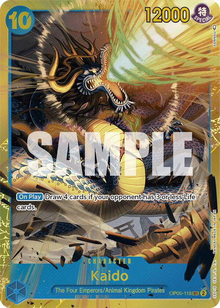 Kaido (118) trading card from Awakening of the New Era Kaido (118) - Awakening of the New Era One Piece trading card