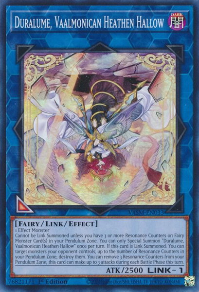 Duralume, Vaalmonican Heathen Hallow - Valiant Smashers YuGiOh trading card