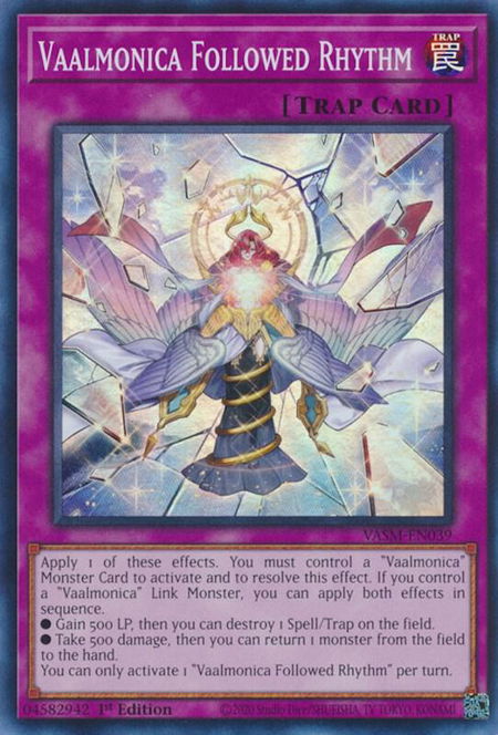Vaalmonica Followed Rhythm - Valiant Smashers YuGiOh trading card