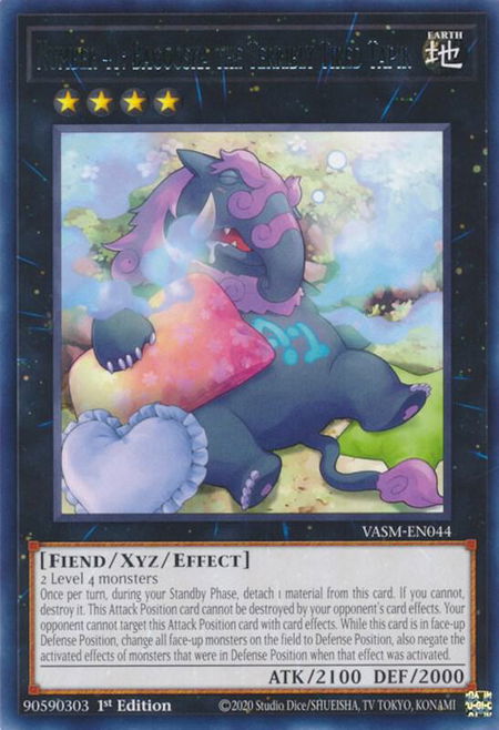 Number 41: Bagooska the Terribly Tired Tapir - Valiant Smashers YuGiOh trading card