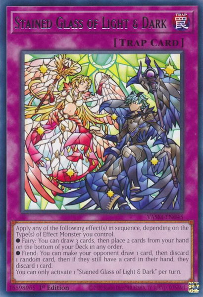 Stained Glass of Light & Dark - Valiant Smashers YuGiOh trading card