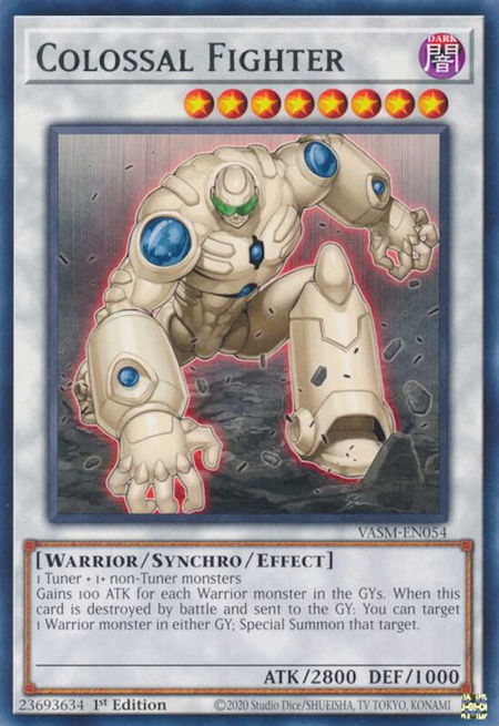 Colossal Fighter trading card from Valiant Smashers Colossal Fighter - Valiant Smashers YuGiOh trading card