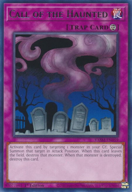 Call of the Haunted - Valiant Smashers YuGiOh trading card