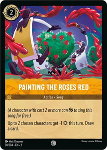 Painting the Roses Red - Rise of the Floodborn (2) #30/204 - Common Disney Lorcana Trading Card