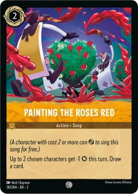 Painting the Roses Red - Rise of the Floodborn (2) #30/204 - Common Disney Lorcana Trading Card