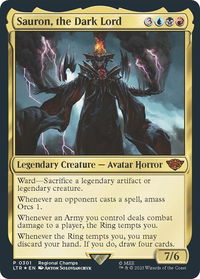 Sauron, the Dark Lord - Pro Tour Promos (PTP) #301 - Promo Magic: The Gathering Trading Card